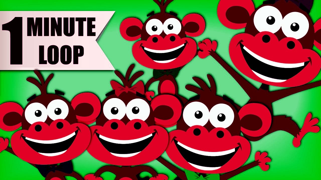 [2 MIN LOOP] Five Little Monkeys Remix🐒 Fun Beat Variations | Nursery ...