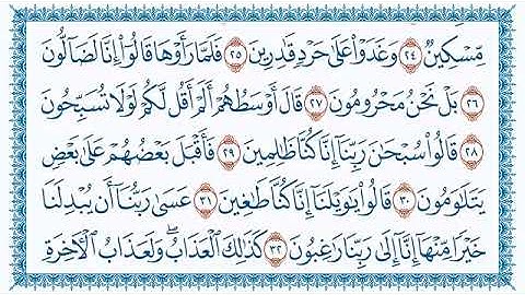 سورة القلم  68  الحافظ علي حسن داود   رحمه الله