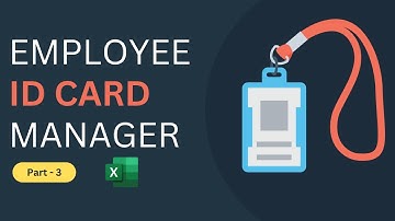 Employee id card manager part 3 | Advance Excel