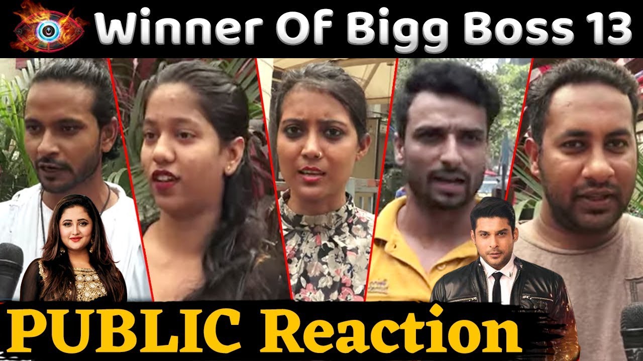 Bigg Boss 13 | Winner | PUBLIC Reaction | Rashami Desai | Siddharth Shukla