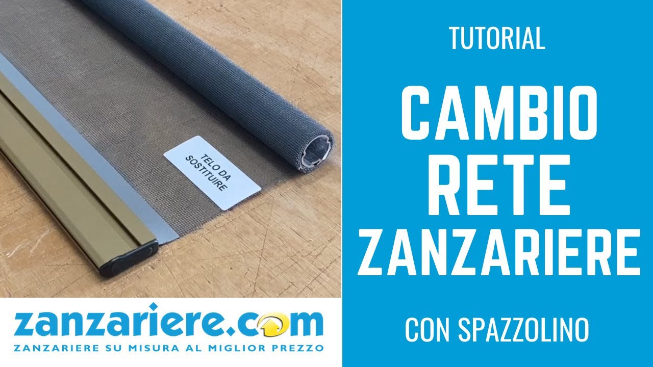 Cambio Rete con Spazzolino | Zanzariere.shop - YouTube