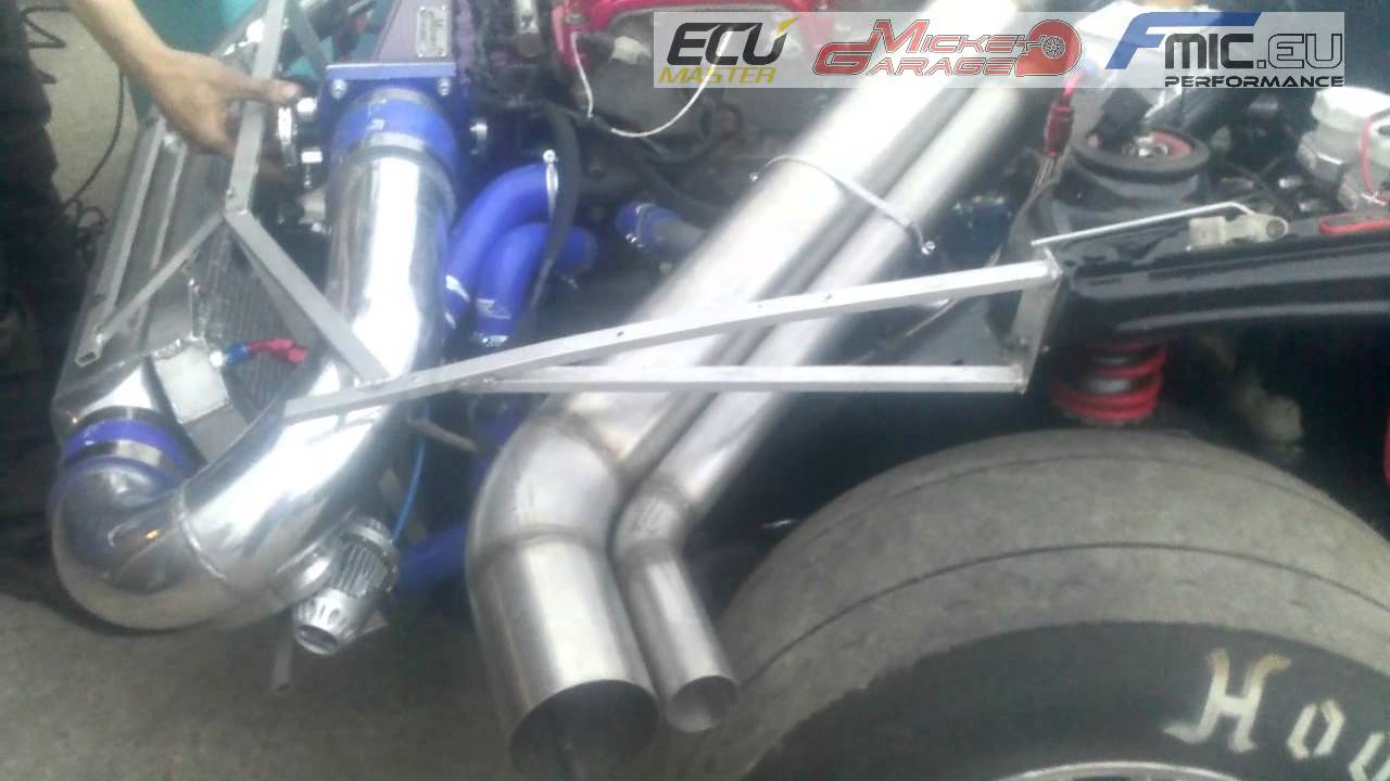 Tsunami by Mickey Garage, Ecumaster & FMIC.EU (Calibra bimoto 1400HP) rear engine 1st start