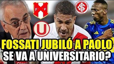 JORGE FOSSATI JUBILÓ A PAOLO GUERRERO DE LA SELECCION PERUANA? LISTA DE CONVOCADOS VS COLOMBIA