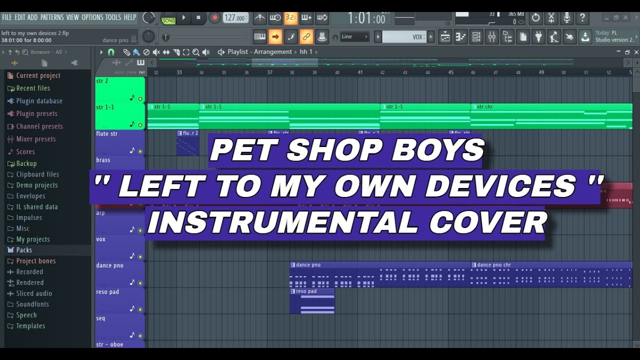 Pet Shop Boys- Left To My Own Devices - Instrumental Cover