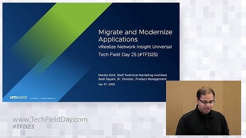 Migrate and Modernize Applications using VMware vRealize Network Insight Universal