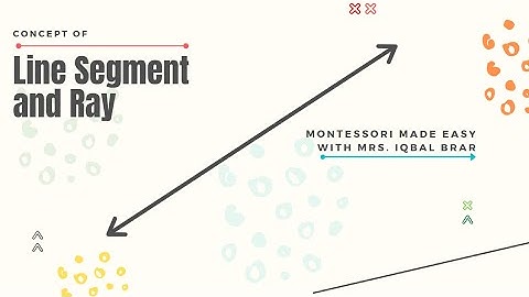 Line Segments and Rays - Montessori Made Easy - Geometry Lesson
