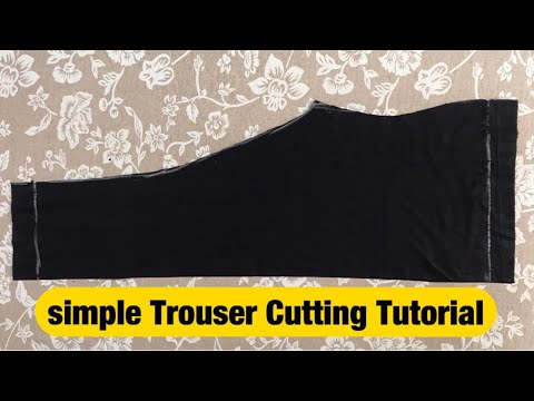 Very Easy Pant Trouser Cutting and stitching Womens Pant cutting and  stitching  Palazzo Pant  YouTube