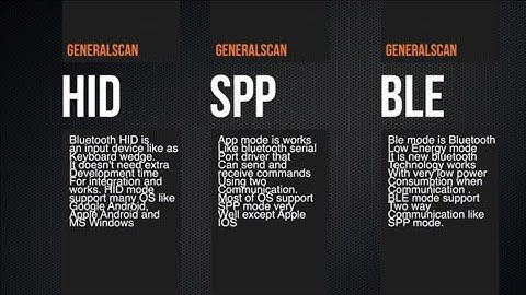 How to Pair GS Scanners with Terminals via Three Bluetooth Modes of HID, SPP and BLE?