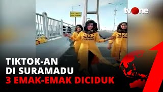 Viral! Main 'TikTok' di Suramadu, Tiga Emak-emak Langsung Diciduk Polisi | tvOne