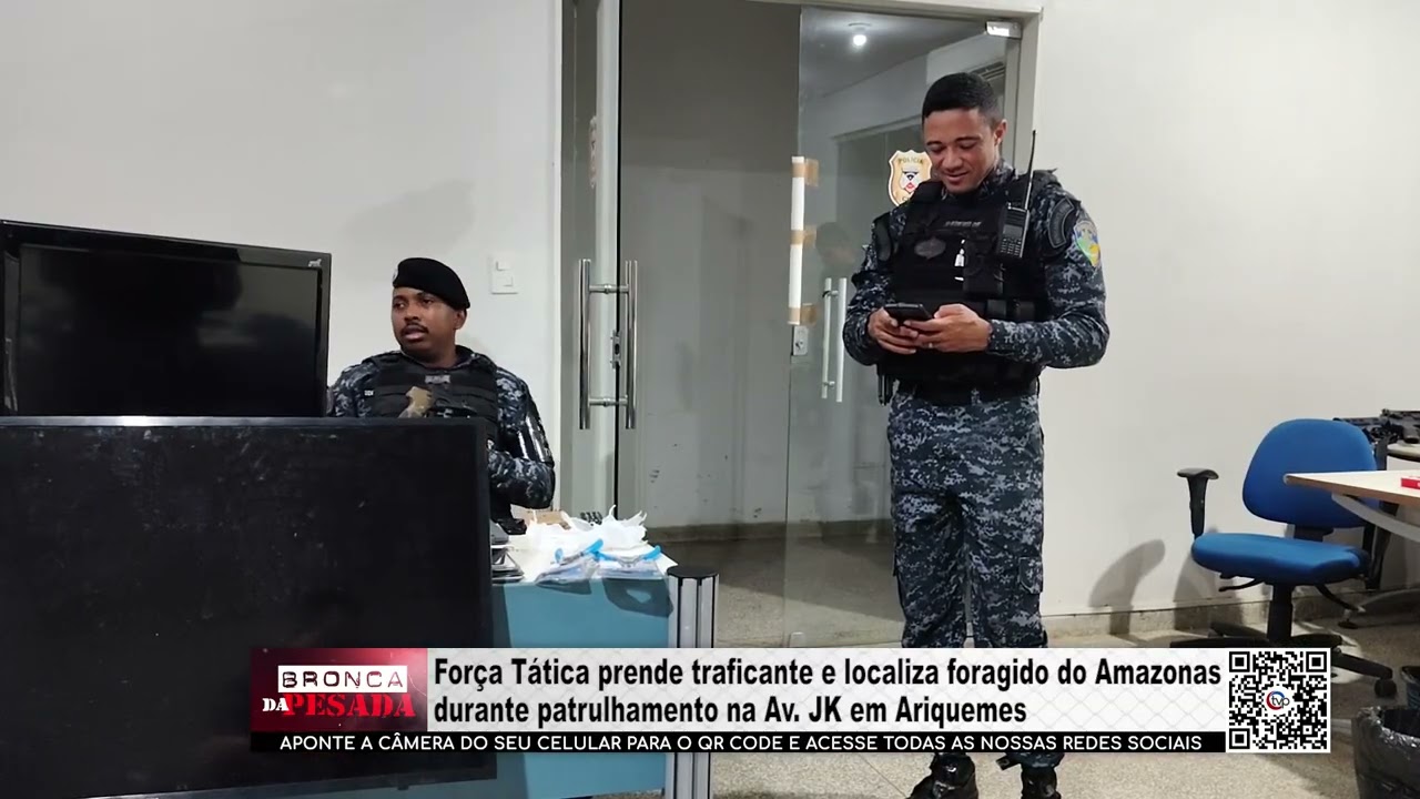 Força Tática prende traficante e localiza foragido do Amazonas durante patrulhamento na Av.JK