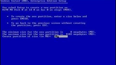 Installing Server 2003 1/3