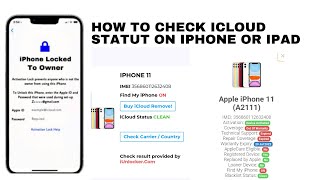 How to check icloud status on iphone or ipad