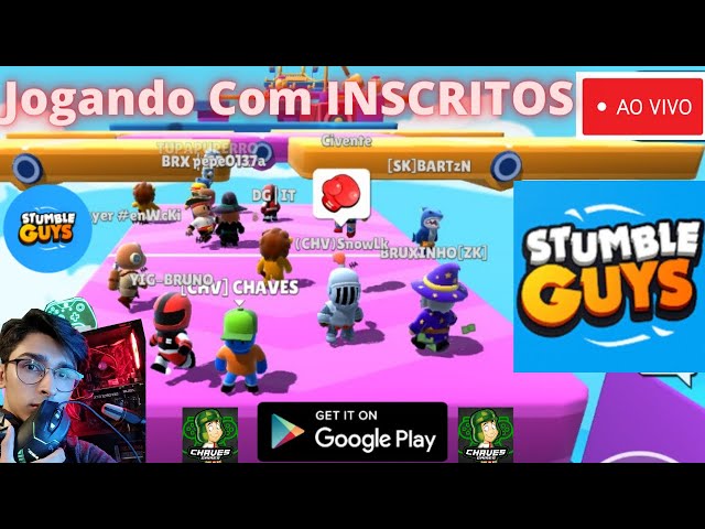 Jogando Stumble Guys Com Inscritos!!, Participe do grupo do Discord para  saber das próximas lives:  Para Donate por  PayPal/Cartão de Credito:, By Samuel Games Kids