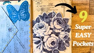 9 SIMPLE Junk JOURNAL IDEAS | USING What YOU HAVE | Easy Pockets, Tucks, and Envelopes |