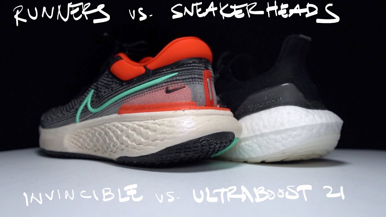 Mamut Cuna inflación Runners vs. Sneakerheads - Zoom X Invincible vs. Ultraboost 21 - YouTube