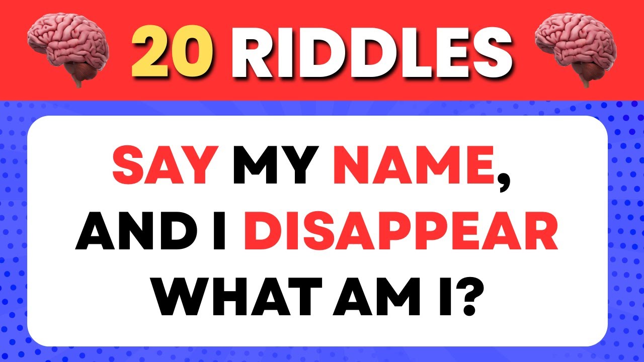 ONLY A GENIUS WILL SOLVE THESE RIDDLES 🧠 Brain Teasers & Riddle Quiz ...