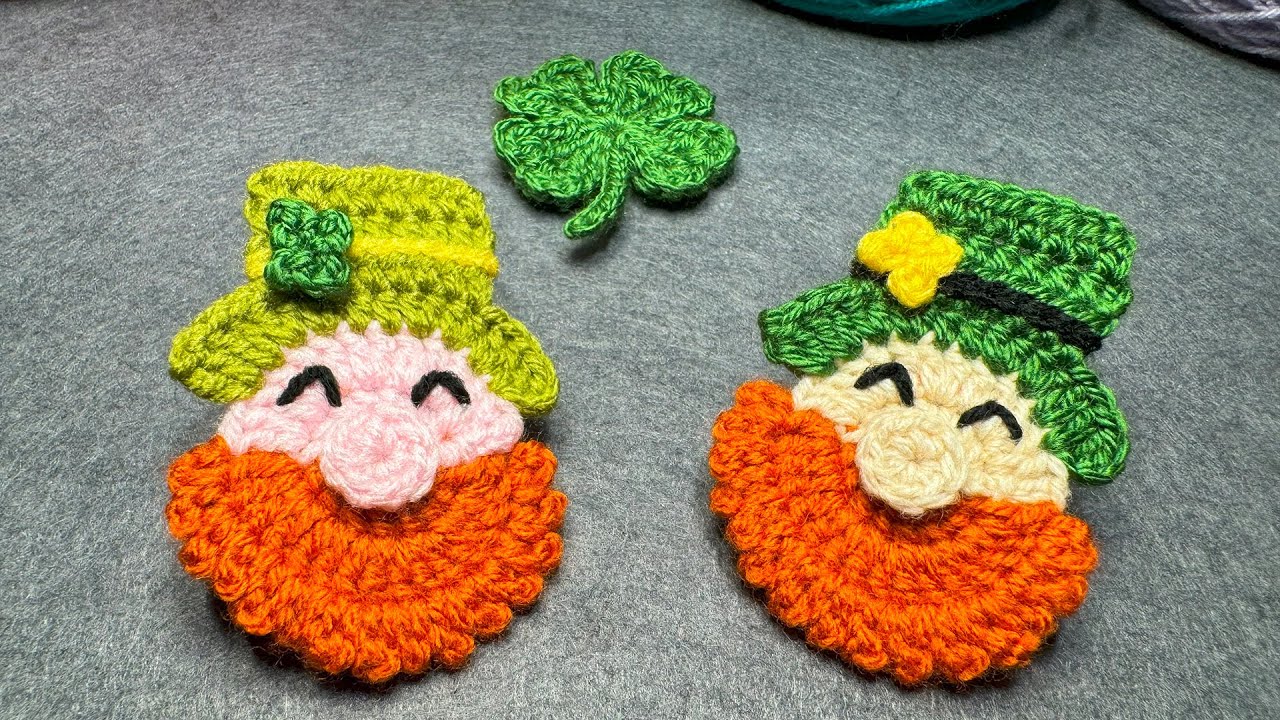 Схема аппликации Лепрекон крючком Бесплатные схемы вязания крючком