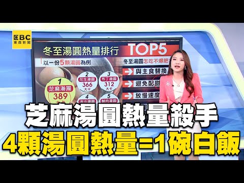 芝麻湯圓熱量殺手 4顆湯圓熱量=1碗白飯@newsebc