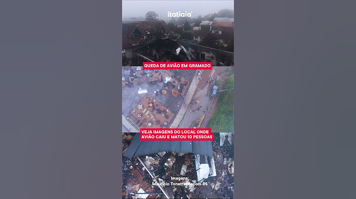 QUEDA DE AVIÃO EM GRAMADO: VEJA IMAGENS DO LOCAL ONDE AVIÃO CAIU E MATOU 10 PESSOAS