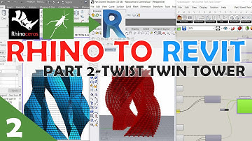2 Rhino to Revit  - Twist Twin Towers (Rhino Grasshopper - full BIM using Grevit part 2)