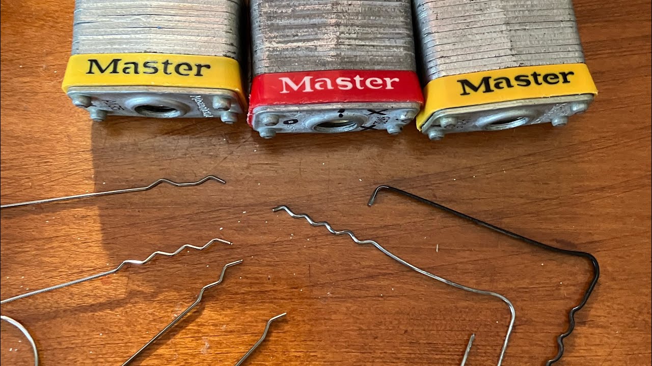 Lockpick Rake Paperclip How to pick a lock with a Bobby Pin and Paperclip #lockpicking #howto # ...
