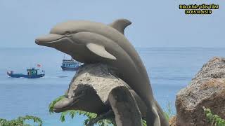 tượng cá heo xi măng 09.6518.6519/ The process of making cement dolphin statues