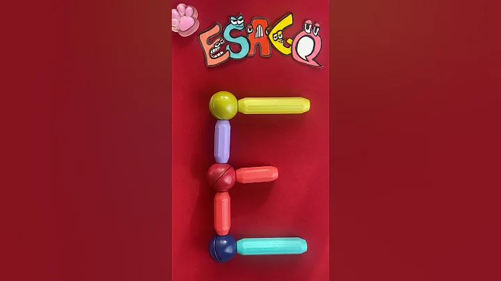 The entire alphabet in one hand E #magnetic #oddlysatisfying #satisfying