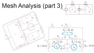 Mesh Analysis Of Electrical Circuits(part3)