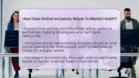 How Does Online Inclusivity Relate To Mental Health? - Everyday-Networking