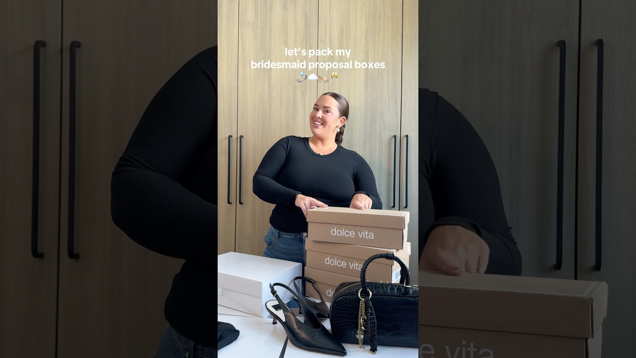 pack my bridesmaids proposal boxes with me 👰🏻♀️💍👡 #bridesmaidsproposal #bridesmaids
