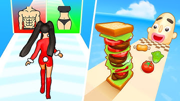 Build A Queen | Sandwich Runner - All Level Gameplay Android,iOS - BIG NEW APK UPDATE