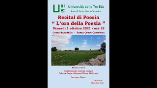 Recital di poesia  &quot;L&#39;ora della poesia&quot;