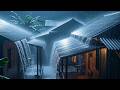 Heavy Rain on Tin Roof (No Ads) – Deep Sleep ASMR for Peaceful Nights - Rain Sounds for Sleeping