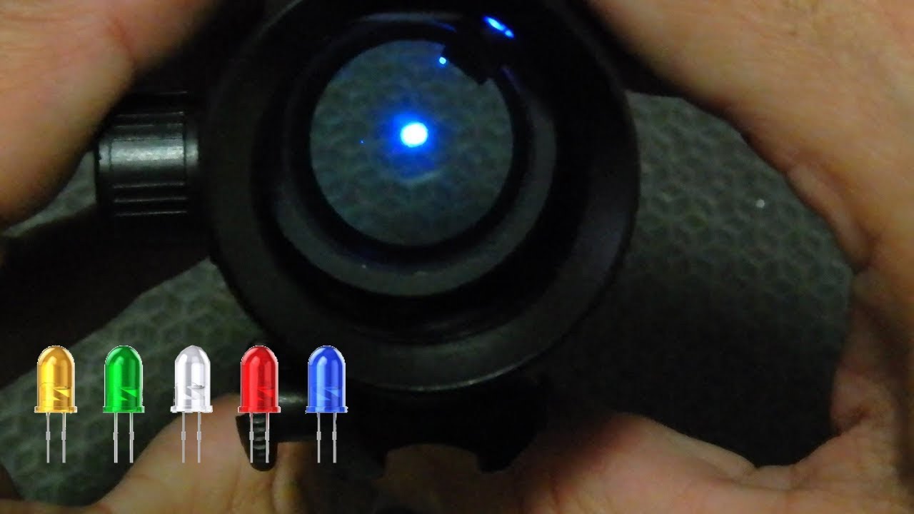 MANUTENÇÃO MIRA RED DOT CBC - trocar a cor - LED FRACO