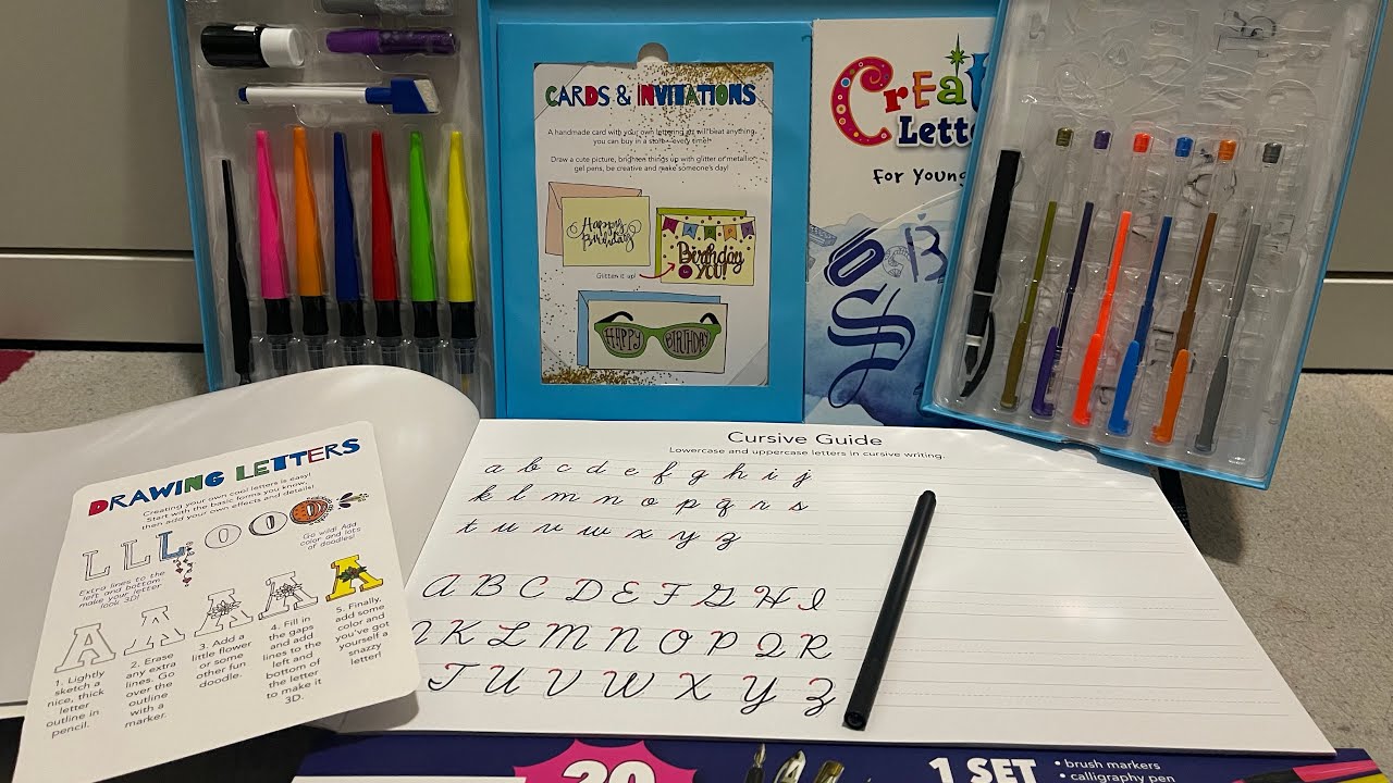 #creativeart Creative Lettering by Spice Box || unboxing and Review ...