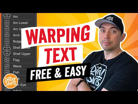 How to Warp Text for FREE | Easy Step by Step Text Warping DesignTutorial for Beginners