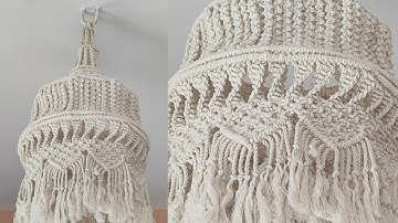 DIY Macrame chandelier | Large Macrame lamp shade for Home Decor|@DivyavanisCookingnCrafts
