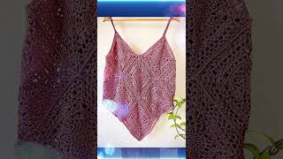 Free Crochet Lace Tank Top Pattern #crochettanktop