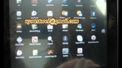 Free shipping! 8 inch A8 Pad Cortex-A8 FS-805T Google Android 2.2 Tablet PC .wmv