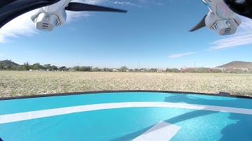 Syma X8HG Drone, "Silver Lady" - CRASH - Mountain View Park - 02/12/21