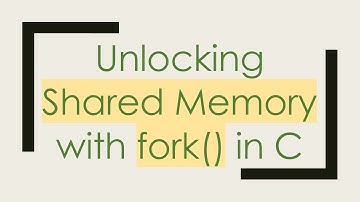 Unlocking Shared Memory with fork() in C