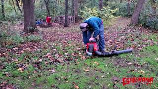 Husqvarna 570BTS Backpack Blower VS Wet Leaves & VS Other Brands Of Blowers