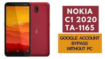 Nokia C1 FRP / Bypass Google unlock Nokia TA-1165 frp Remove Google Lock without PC New Method