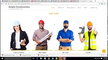 One click demo data Import for Ample Construction