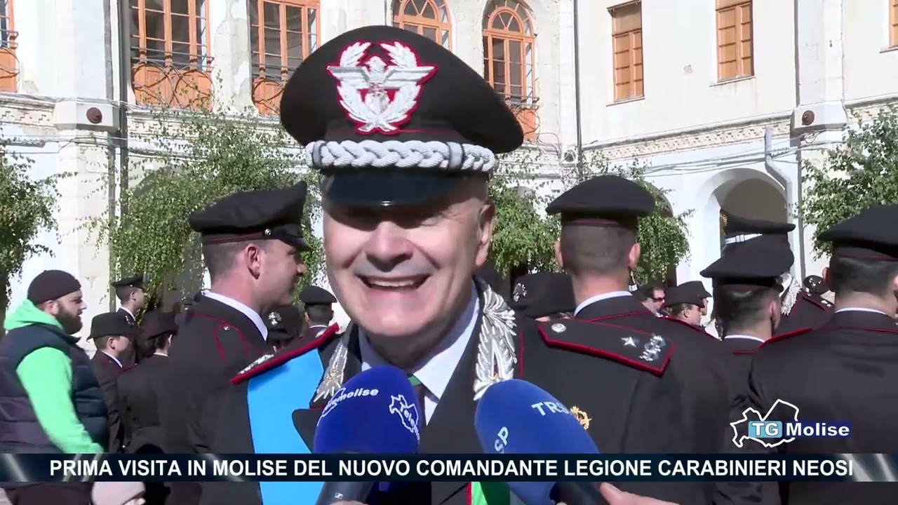 Prima visita in Molise del nuovo Comandante Legione Carabinieri Neosi