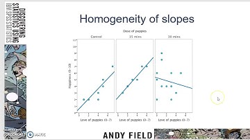 Homogeneity of regression slopes