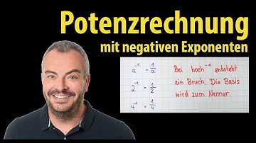 Potenzen mit negativen Exponenten berechnen - einfache Beispiele | Lehrerschmidt