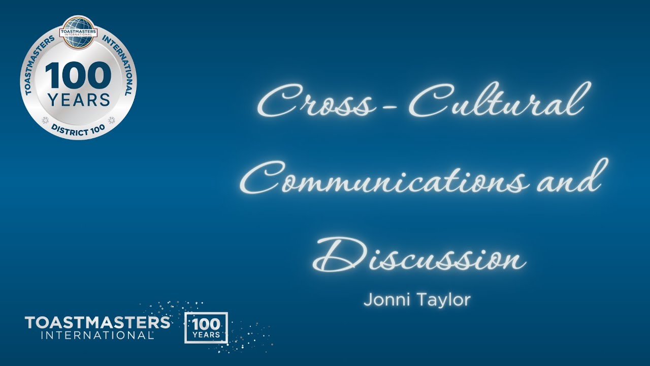 Cross - Cultural Communications and Discussion - Jonni Taylor - YouTube