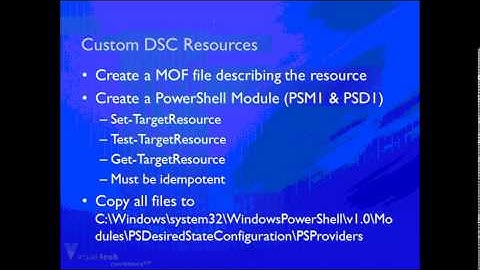 Community Video - Desired State Configuration in PowerShell 4.0