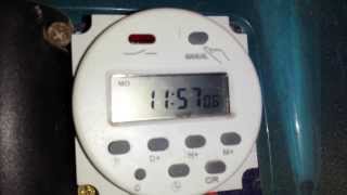 Digital Timer set up programming for automatic chicken coop door